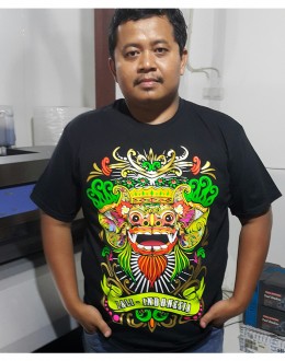 Kaos Barong Bali Menggunakan Warna Stabilo